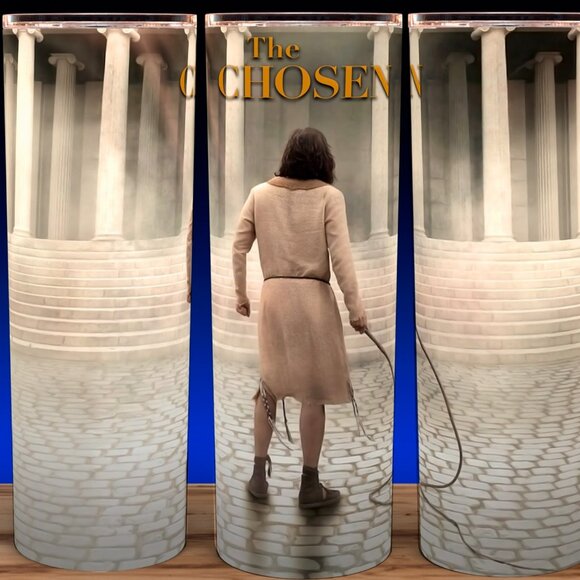 The Chosen - Jesus holding a Whip Cup Mug Tumbler 20oz - Picture 1 of 3